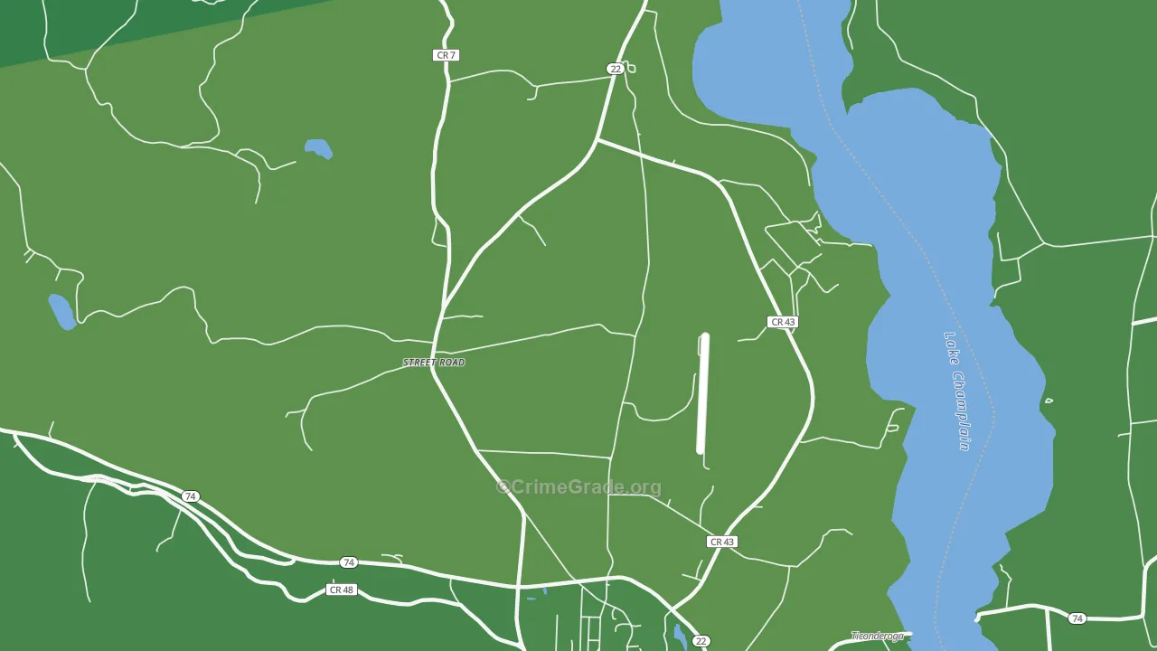Street Road, NY Map of Vehicle Theft Rates