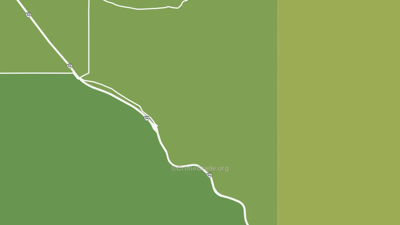 Sublett, ID Map of Vehicle Theft Rates