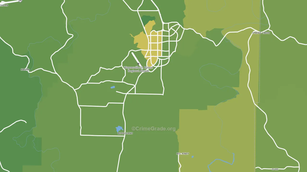 Success, MO Map of Vehicle Theft Rates
