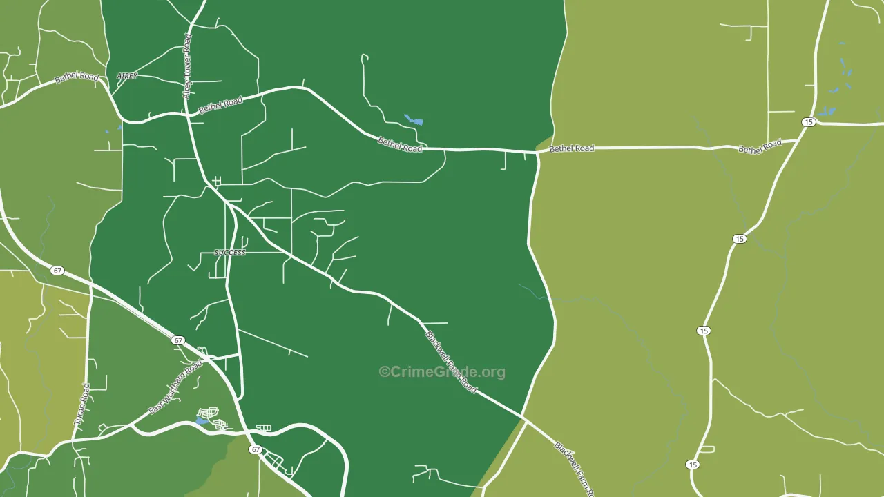Success, MS Map of Vehicle Theft Rates