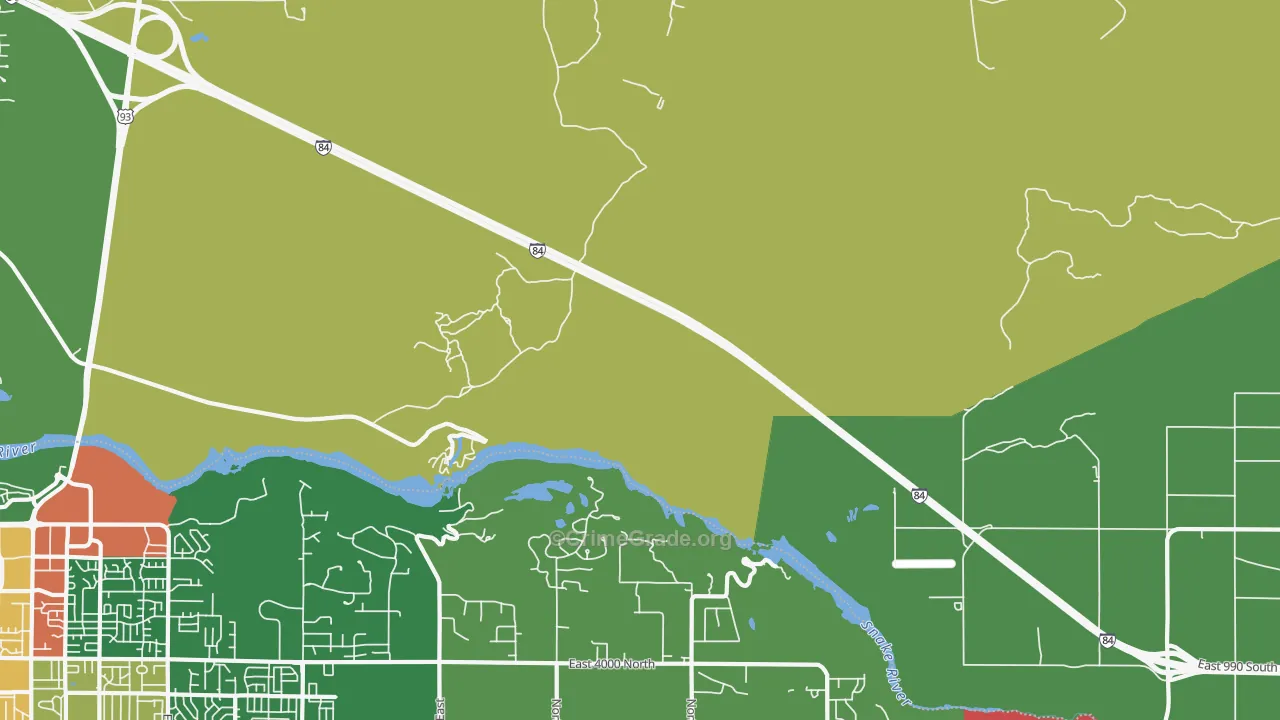 Sugar Loaf, ID Map of Vehicle Theft Rates