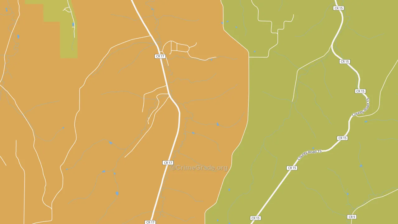 Sugarloaf, MN Map of Vehicle Theft Rates