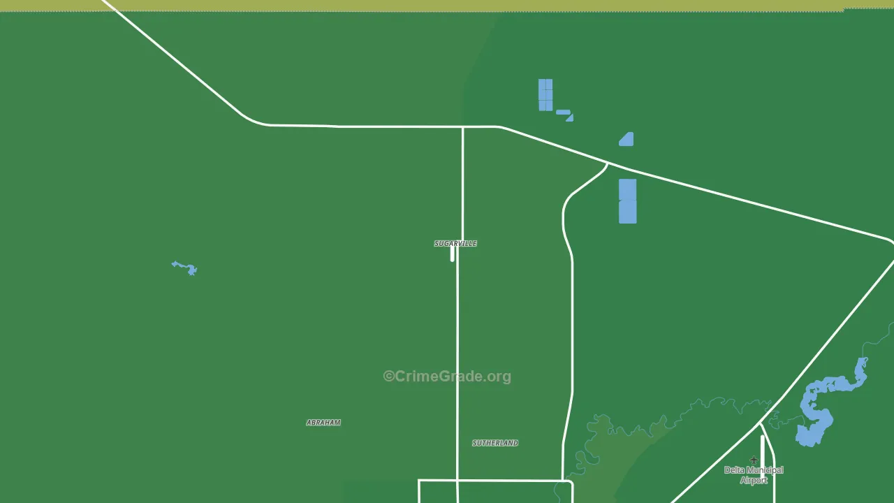 Sugarville, UT Map of Vehicle Theft Rates