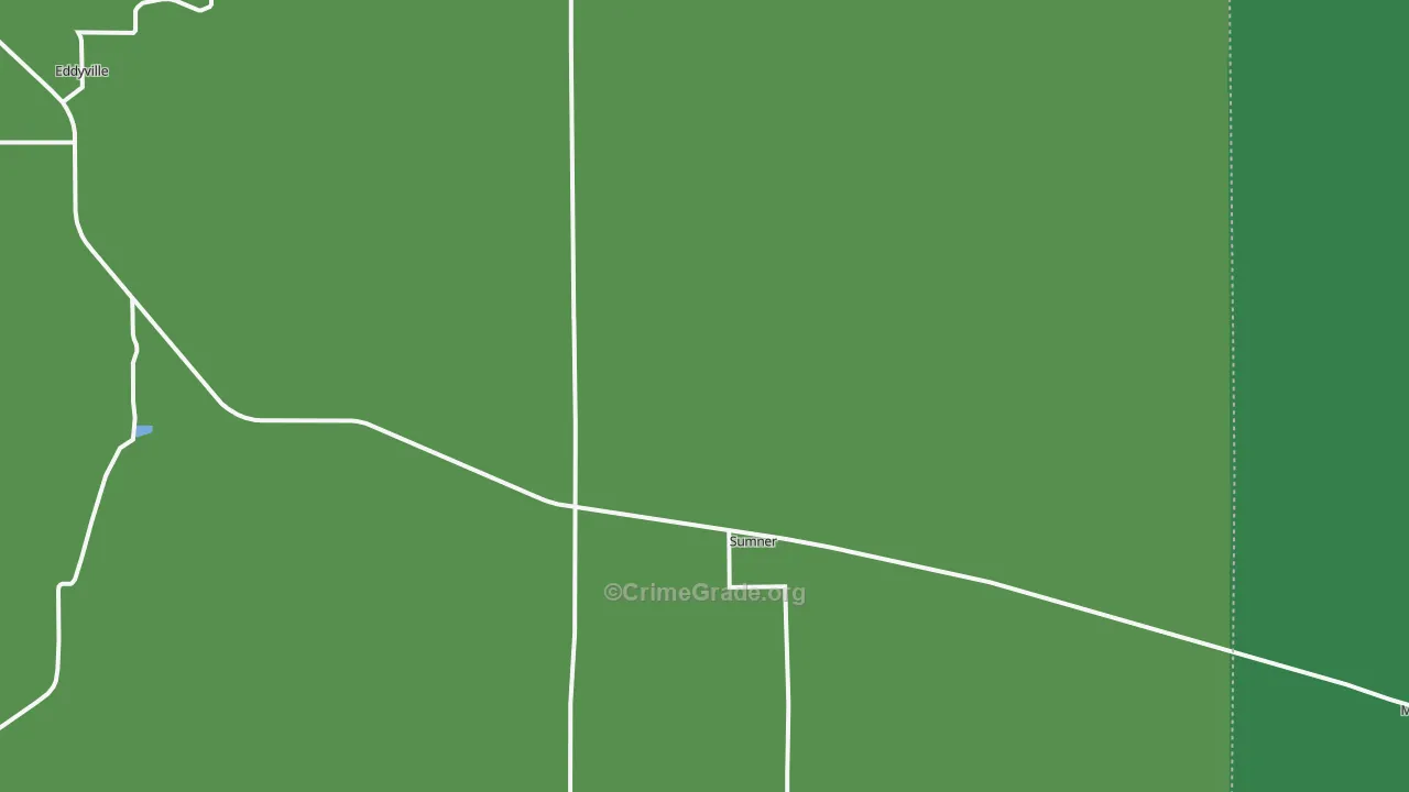 Sumner, NE Map of Vehicle Theft Rates