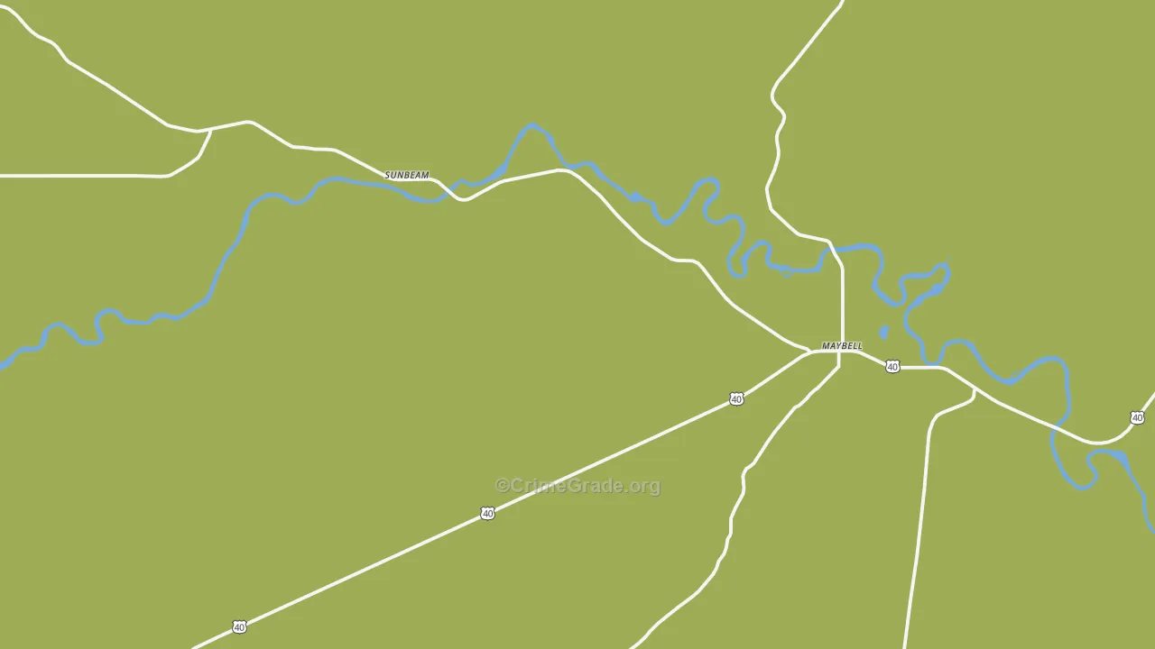 Sunbeam, CO Map of Vehicle Theft Rates