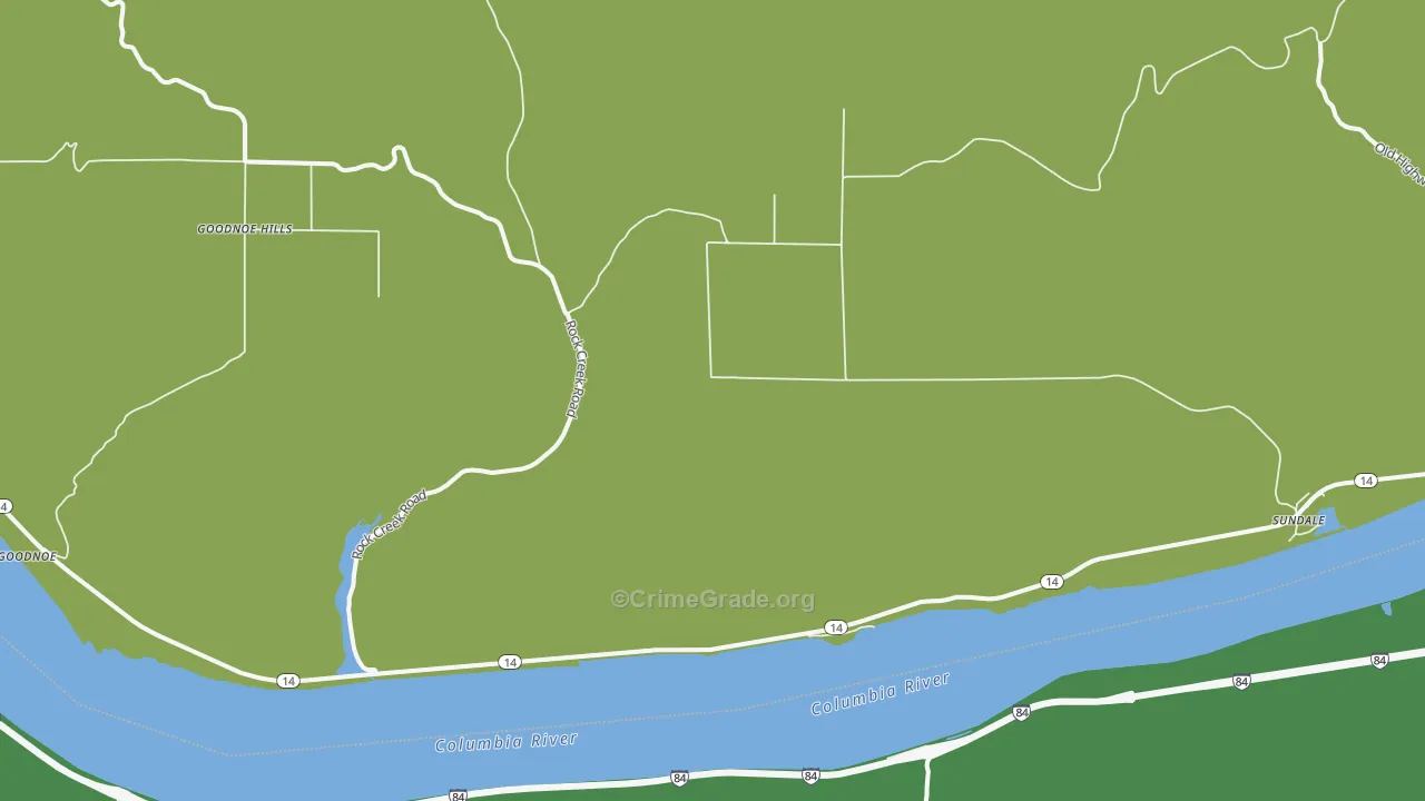 Sundale, WA Map of Vehicle Theft Rates