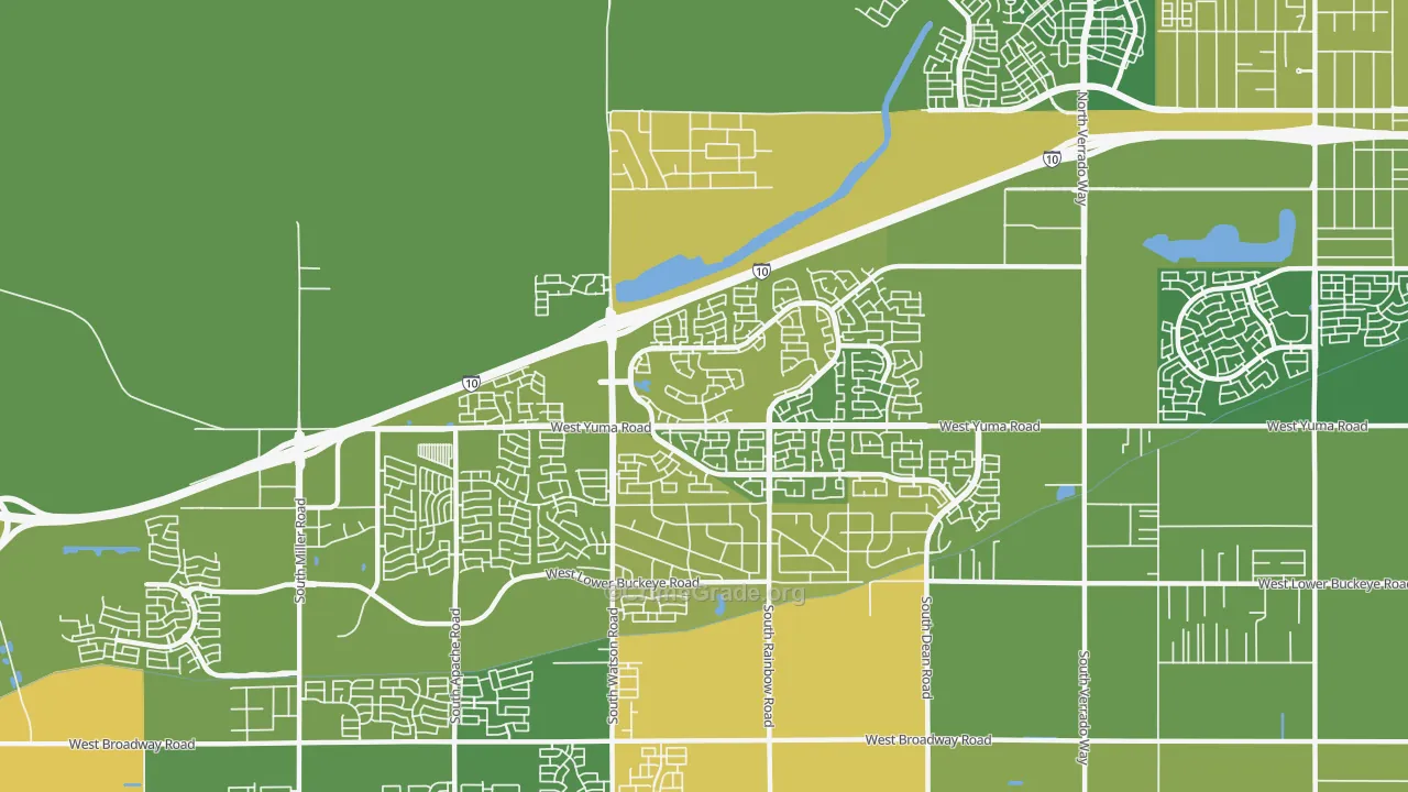 Sundance, Buckeye, AZ Map of Vehicle Theft Rates