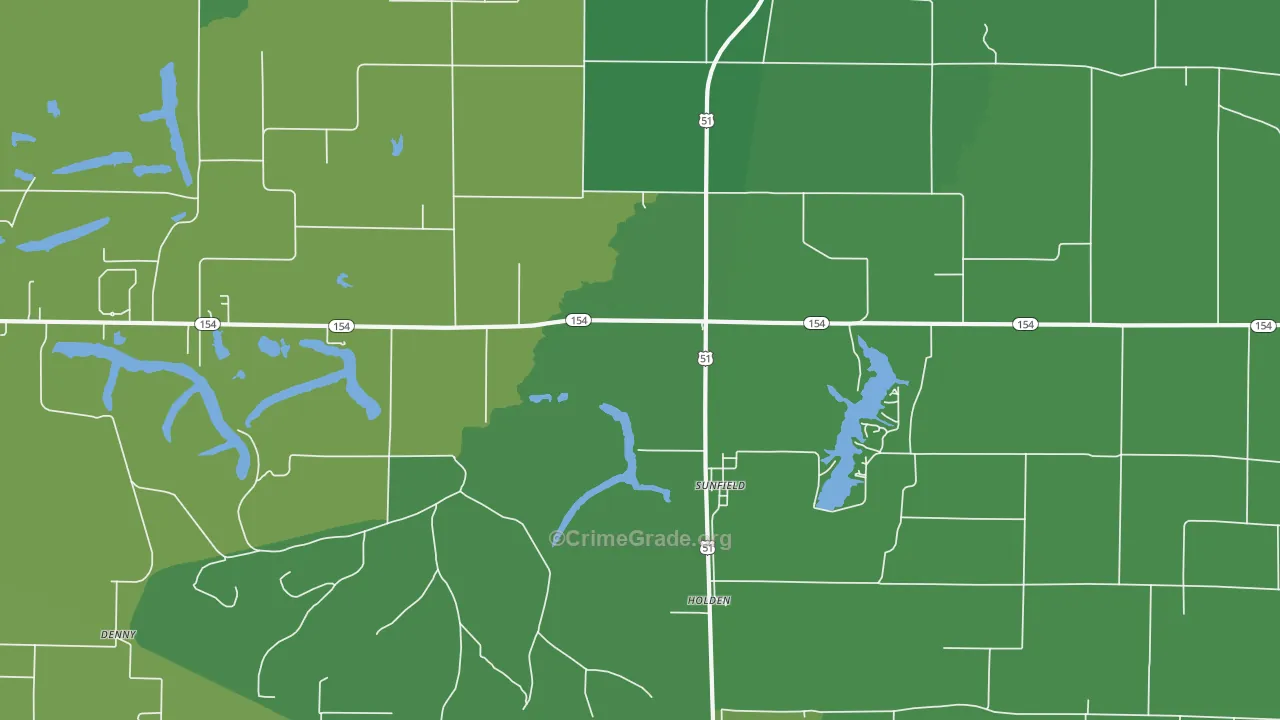 Sunfield, IL Map of Vehicle Theft Rates