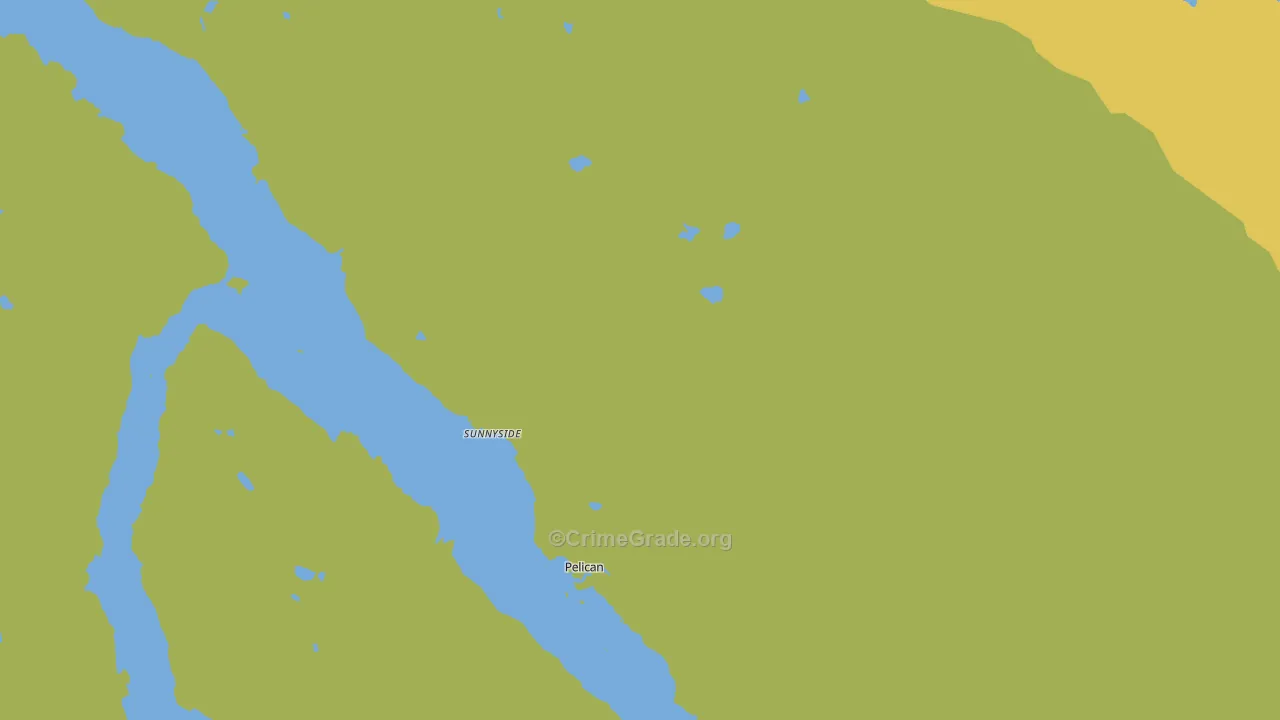 Sunnyside, AK Map of Vehicle Theft Rates