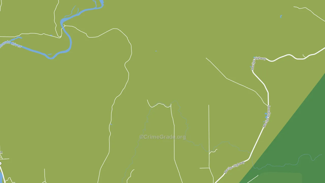 Sunset Beach, WA Map of Vehicle Theft Rates