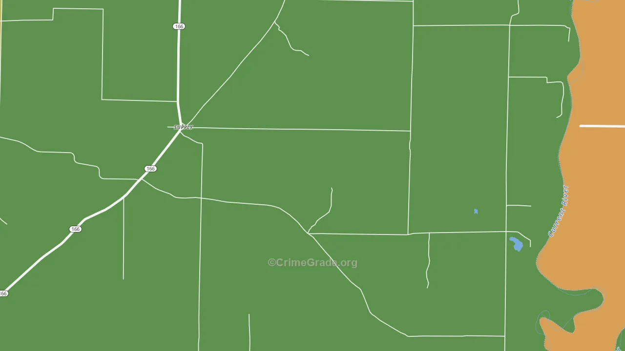 Supply, AR Map of Vehicle Theft Rates