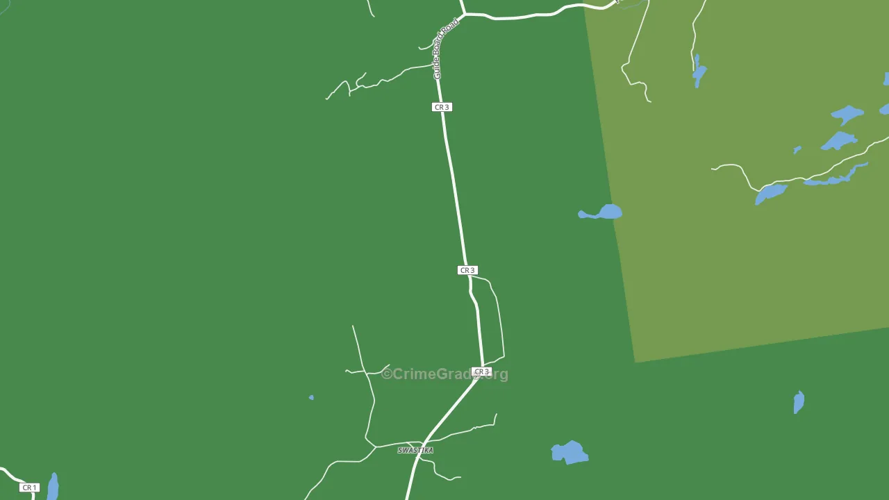 Swastika, NY Map of Vehicle Theft Rates