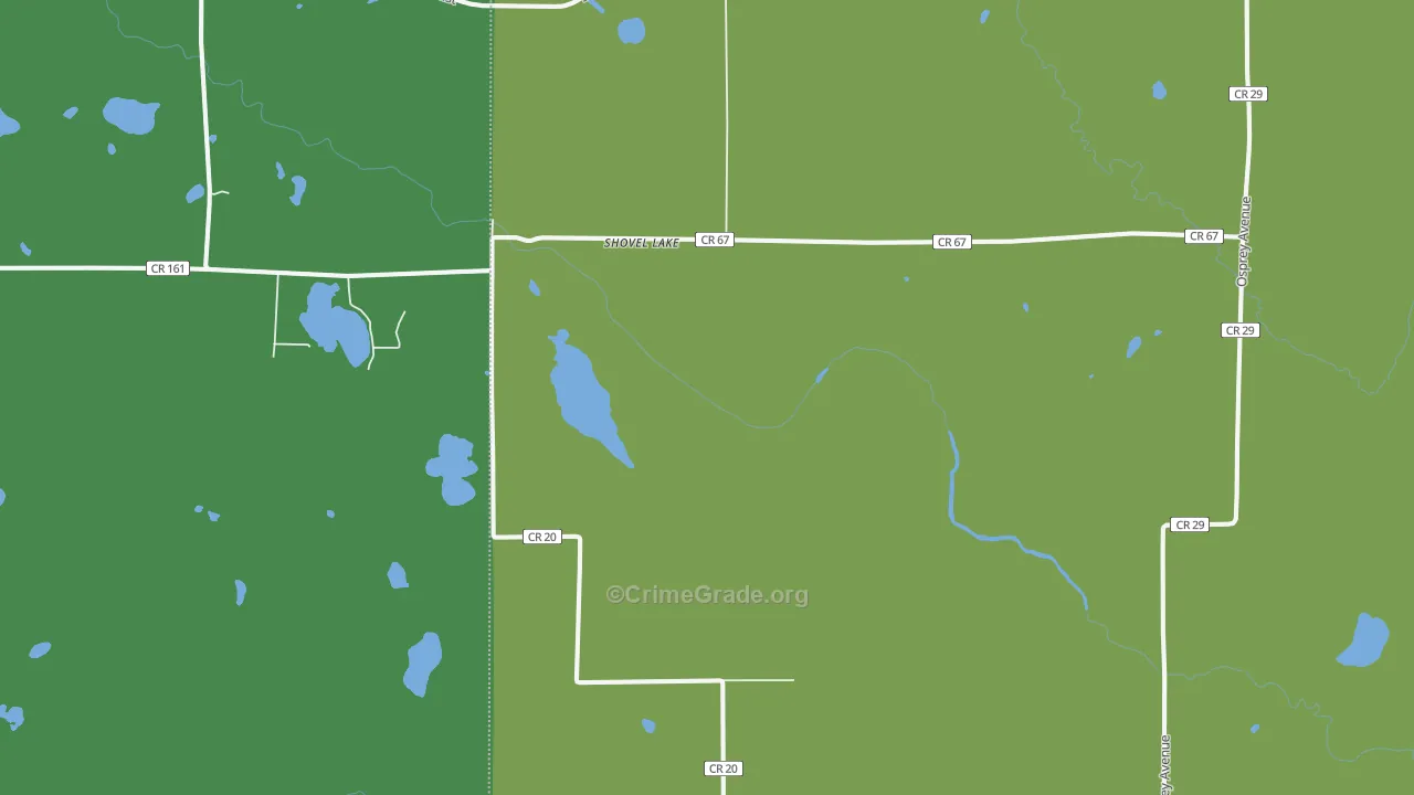 Swatara, MN Map of Vehicle Theft Rates
