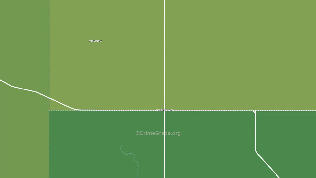 Sweetwater, OK Map of Vehicle Theft Rates
