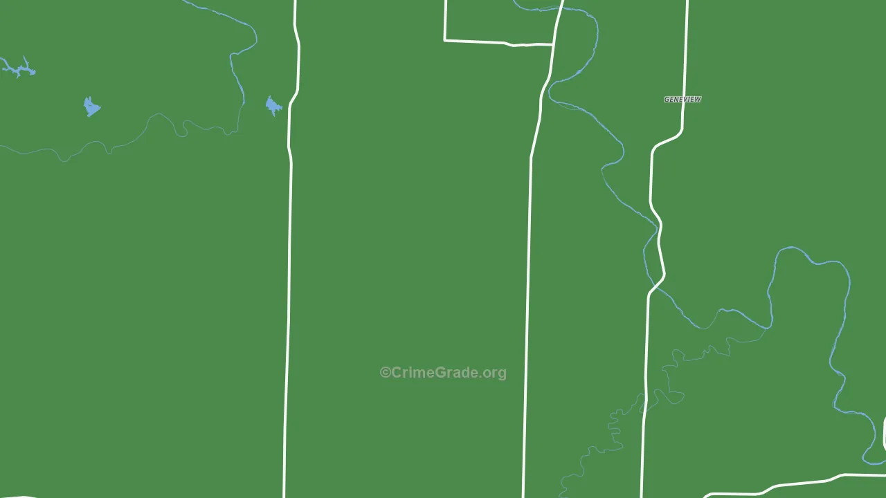 Swenson, TX Map of Vehicle Theft Rates