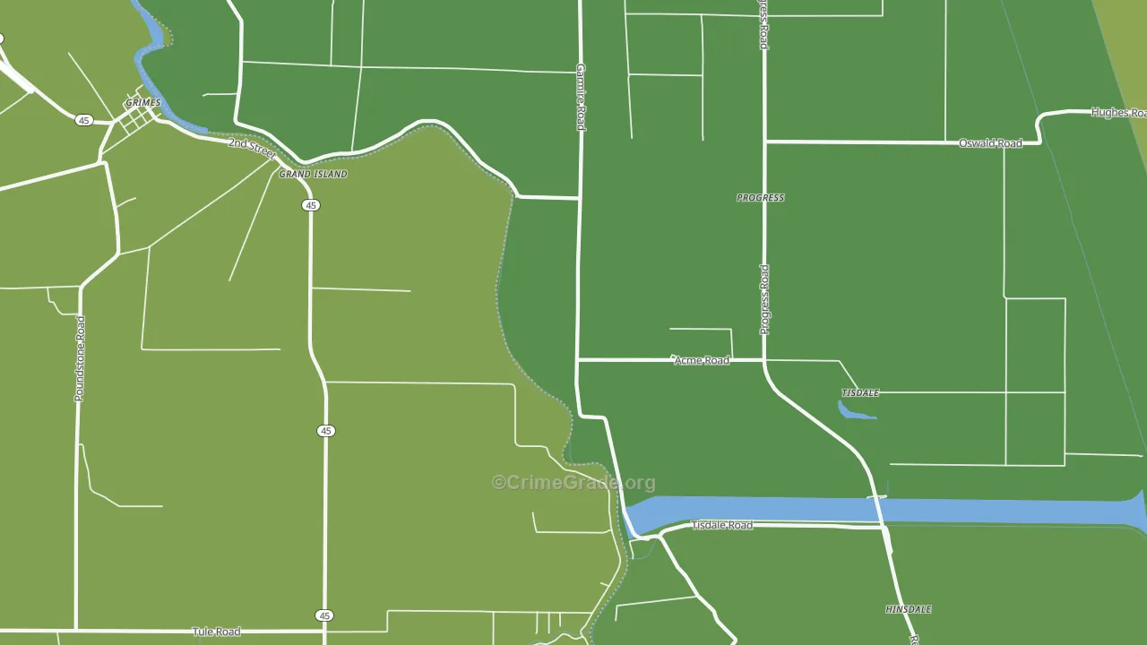 Sycamore, CA Map of Vehicle Theft Rates