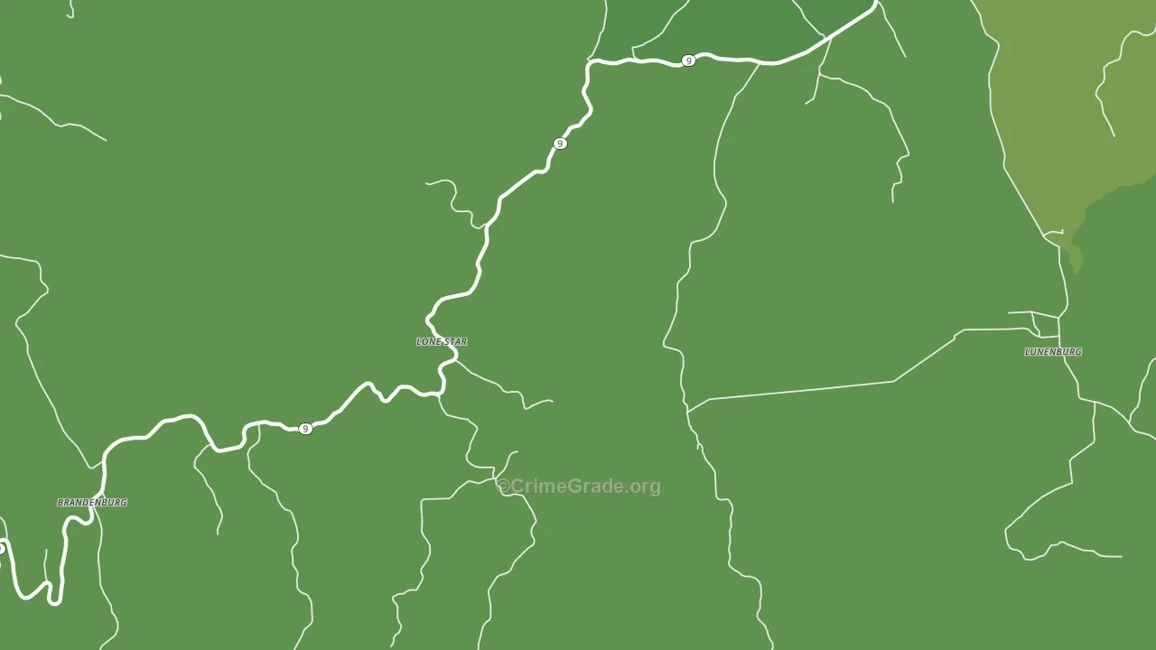 Sylamore, AR Map of Vehicle Theft Rates