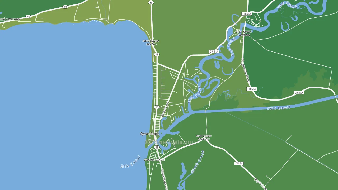 Sylvan Beach, NY Map of Vehicle Theft Rates