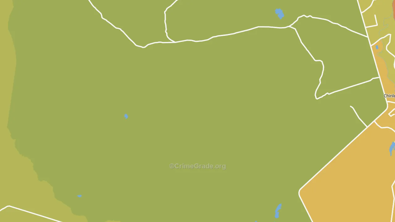 Tahchee, AZ Map of Vehicle Theft Rates