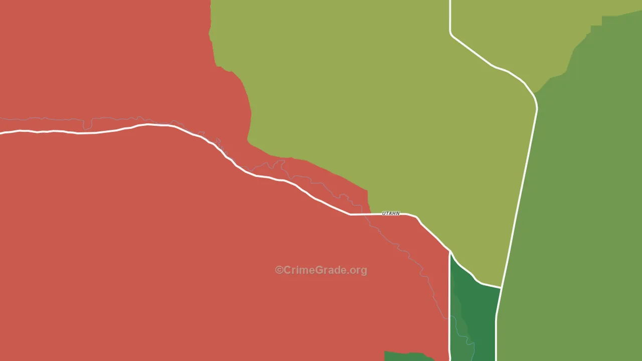 Talmage, UT Map of Vehicle Theft Rates