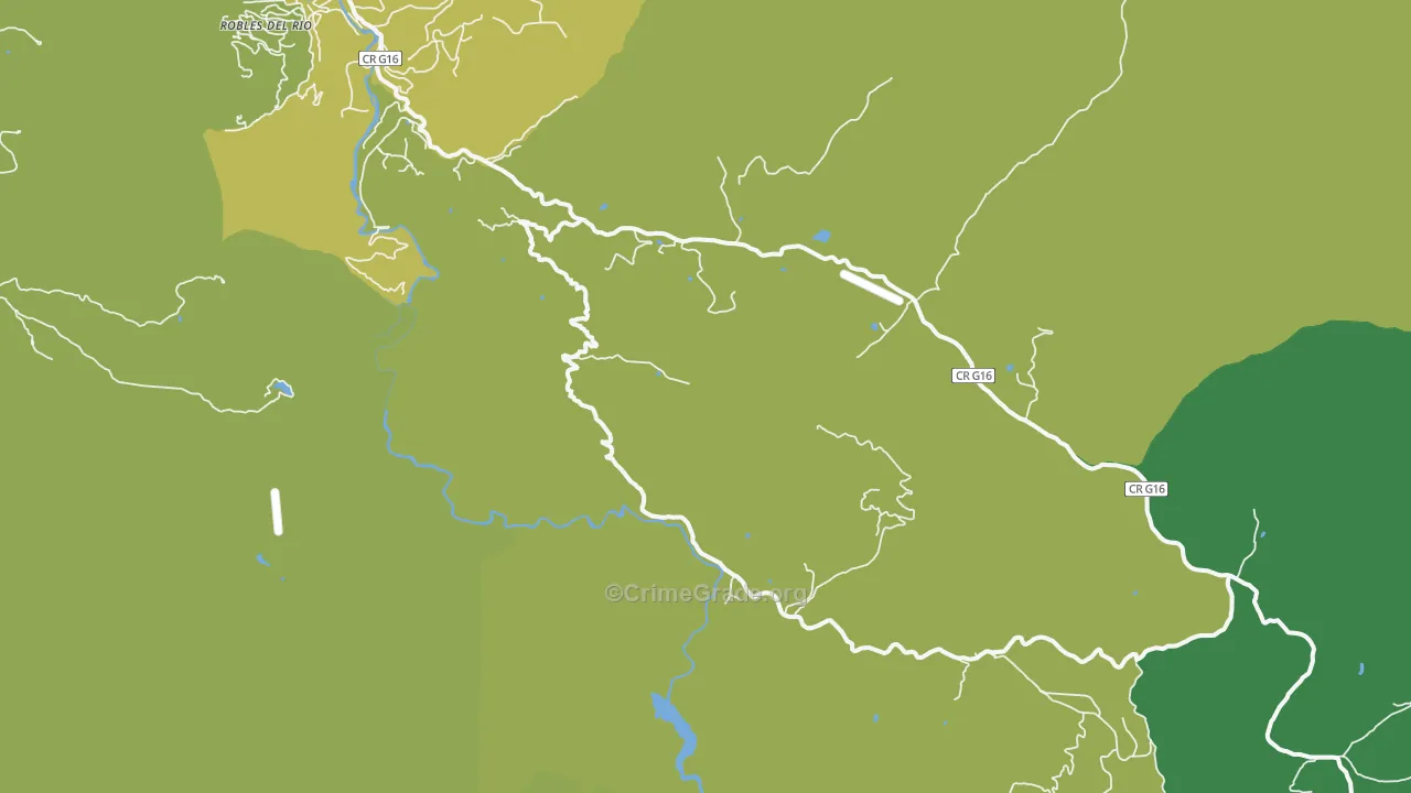 Tassajara Hot Springs, CA Map of Vehicle Theft Rates