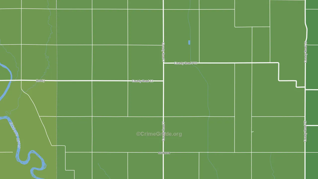 Telbasta, NE Map of Vehicle Theft Rates