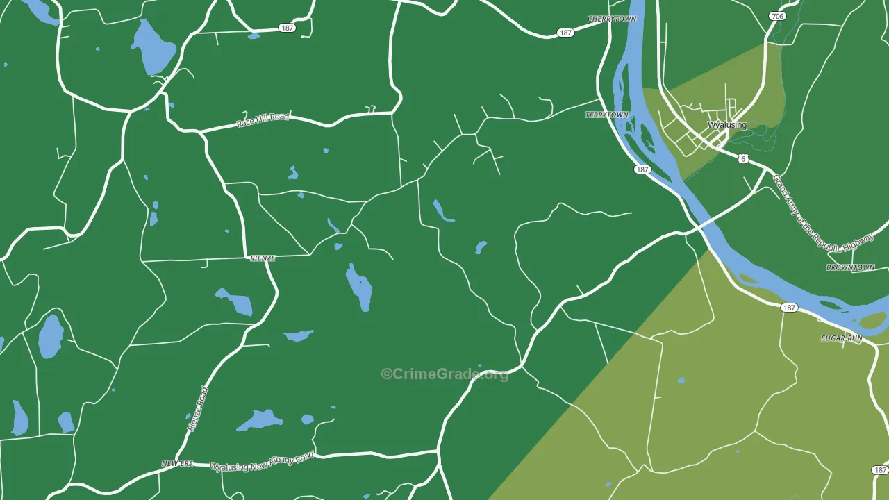 Terrytown, PA Map of Vehicle Theft Rates