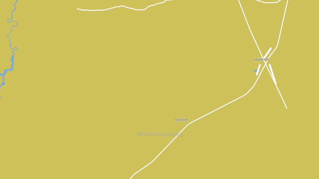Thatcher, CO Map of Vehicle Theft Rates