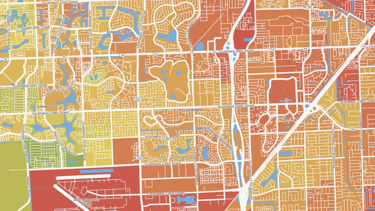 The Crossings, FL Map of Vehicle Theft Rates