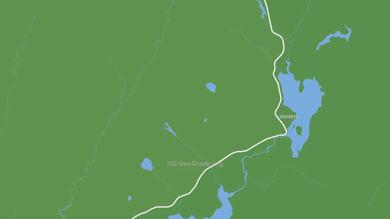 The Glen, NH Map of Vehicle Theft Rates