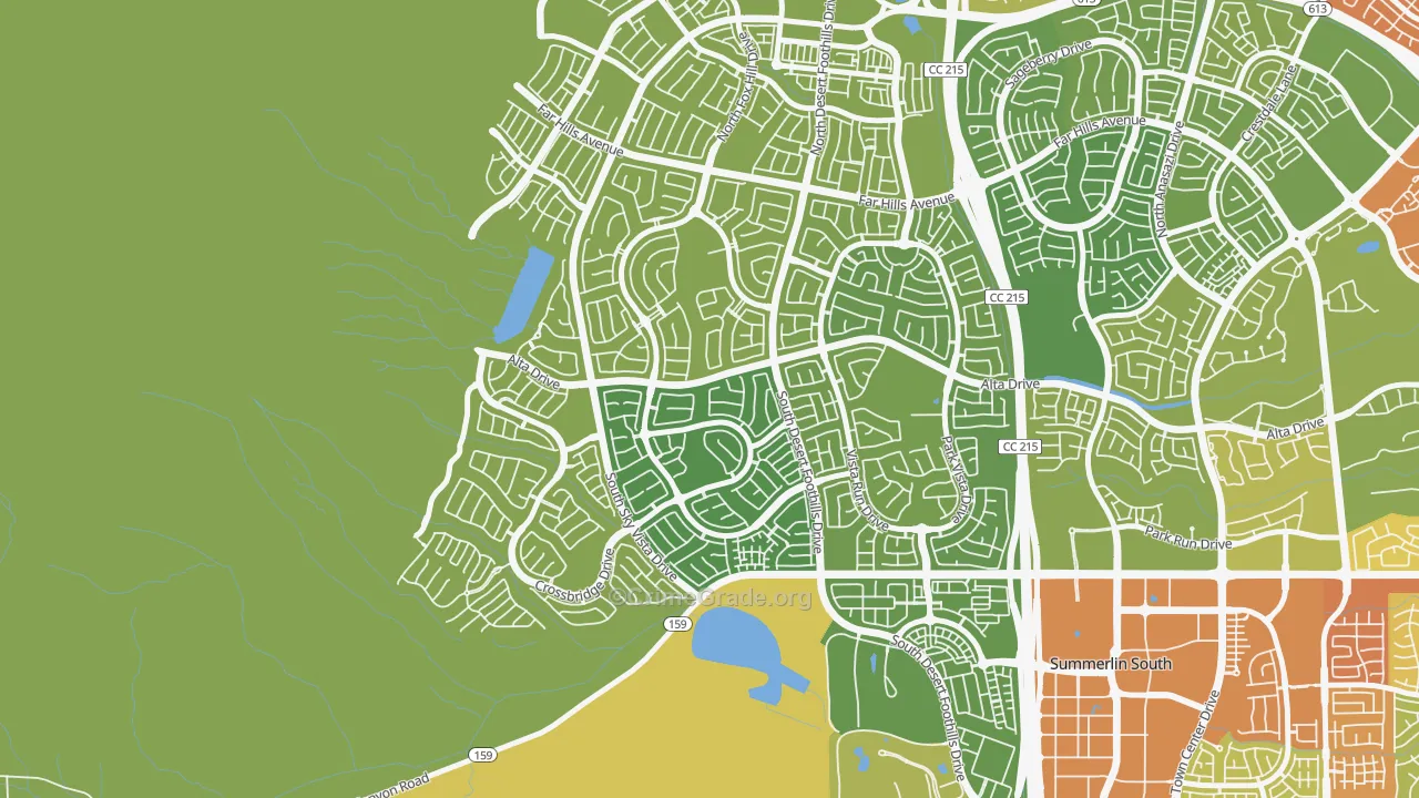 The Paseos, Las Vegas, NV Map of Vehicle Theft Rates