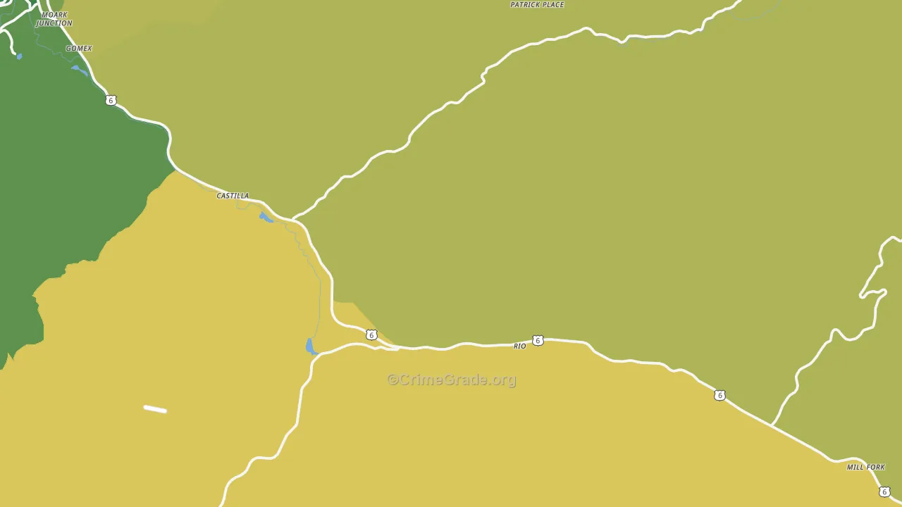 Thistle, UT Map of Vehicle Theft Rates