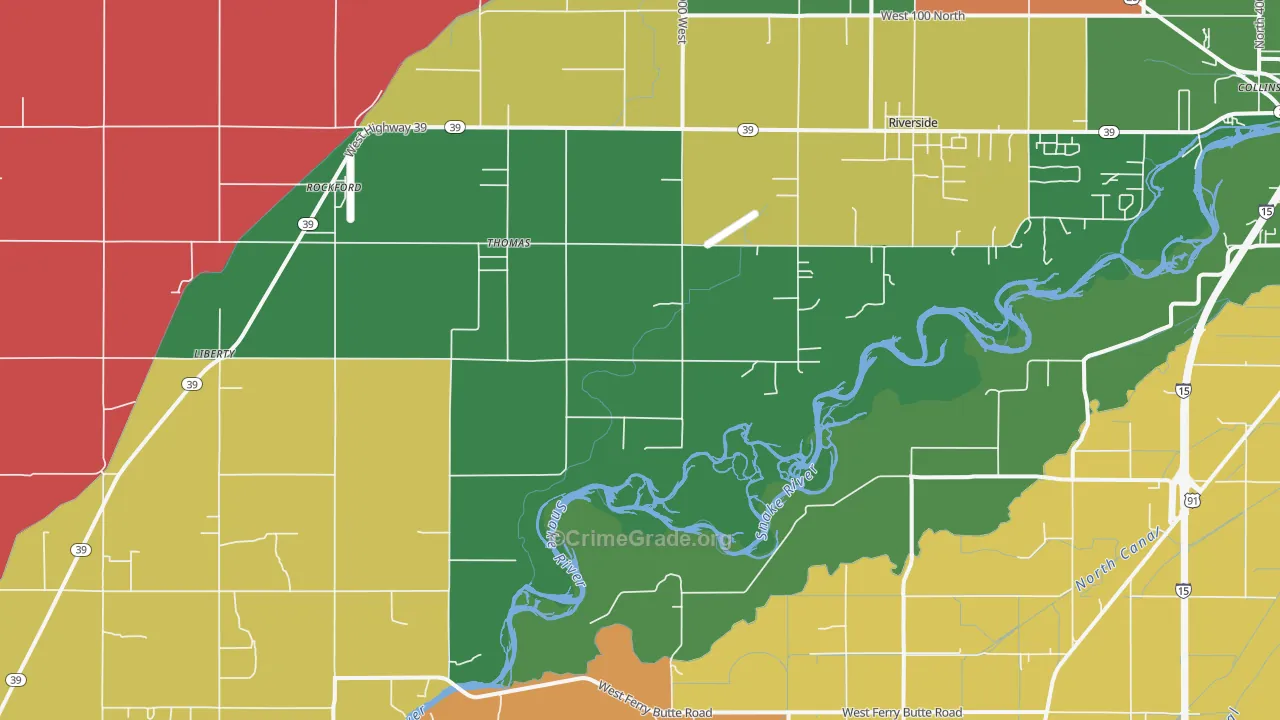 Thomas, ID Map of Vehicle Theft Rates