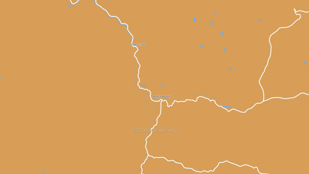 Three Lynx, OR Map of Vehicle Theft Rates