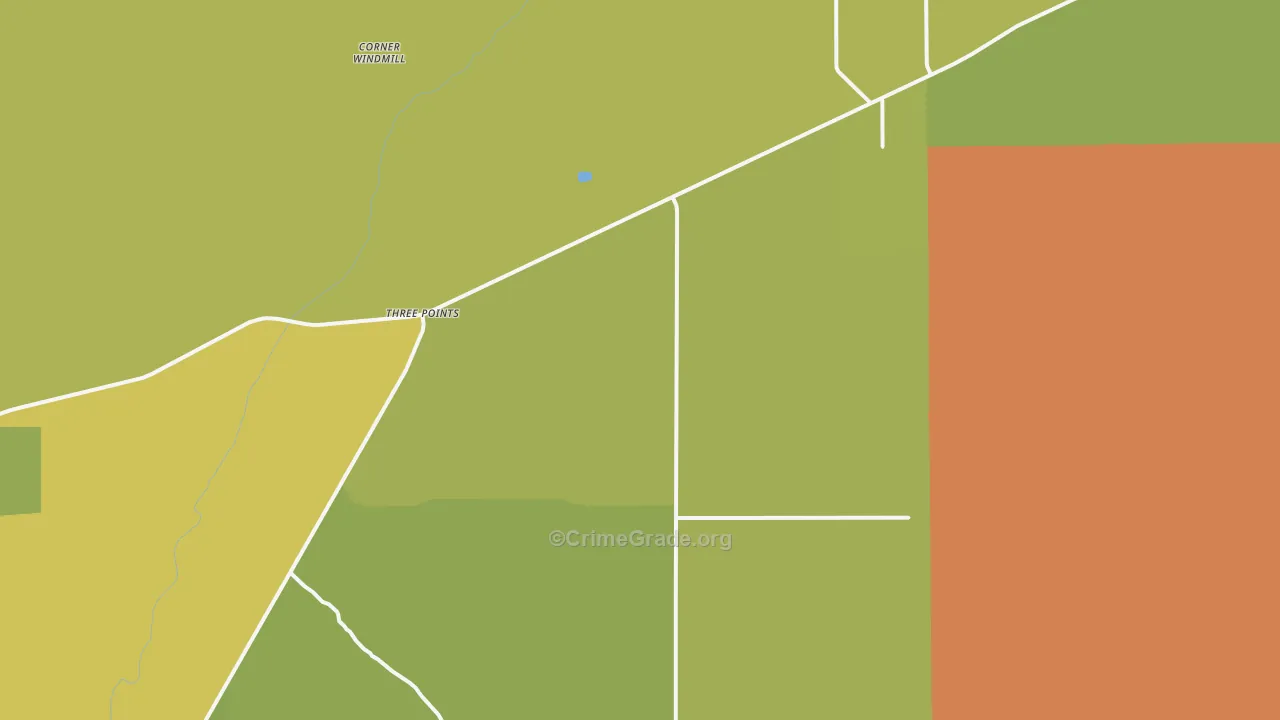 Three Points, AZ Map of Vehicle Theft Rates