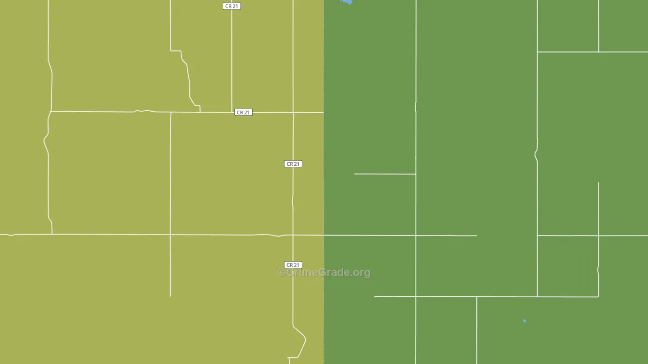 Thunder Hawk, SD Map of Vehicle Theft Rates