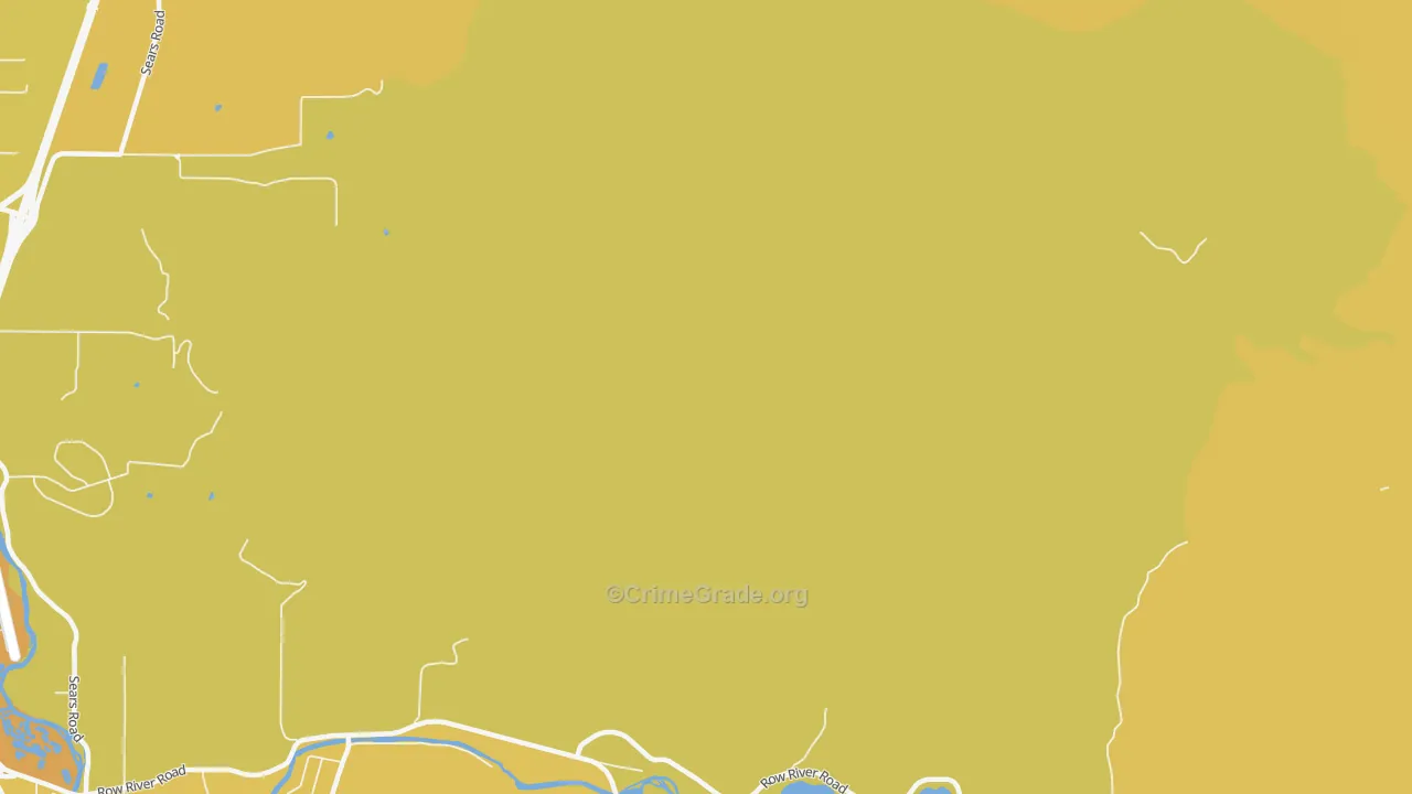 Thurston, OR Map of Vehicle Theft Rates