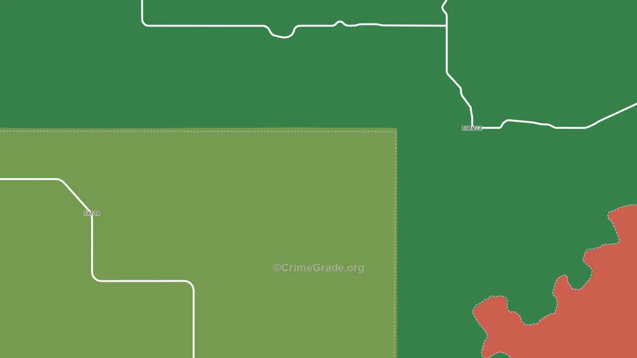 Timmer, ND Map of Vehicle Theft Rates