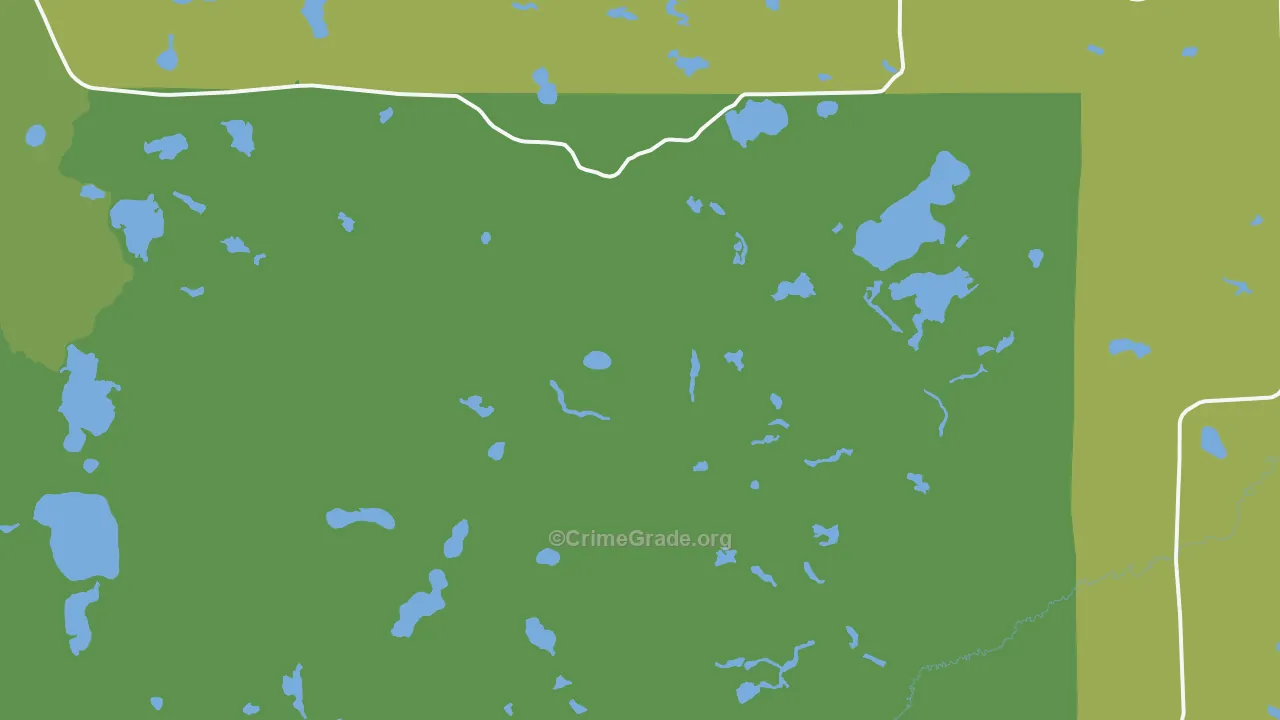 Togo, MN Map of Vehicle Theft Rates