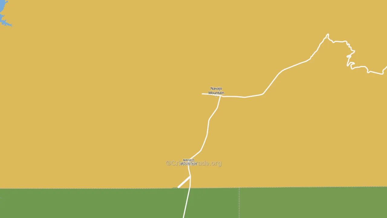 Tonalea, UT Map of Vehicle Theft Rates