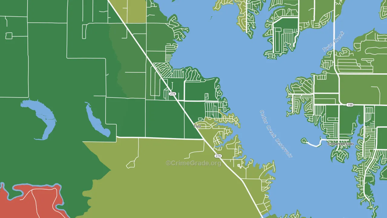 Tool, TX Map of Vehicle Theft Rates