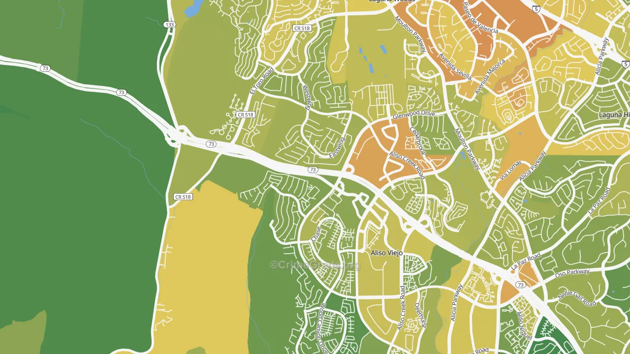 Top-of-the-World, CA Map of Vehicle Theft Rates