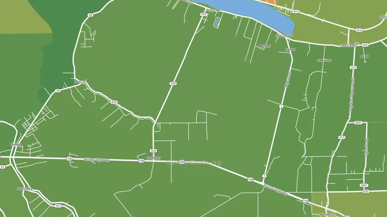 Torbert, LA Map of Vehicle Theft Rates
