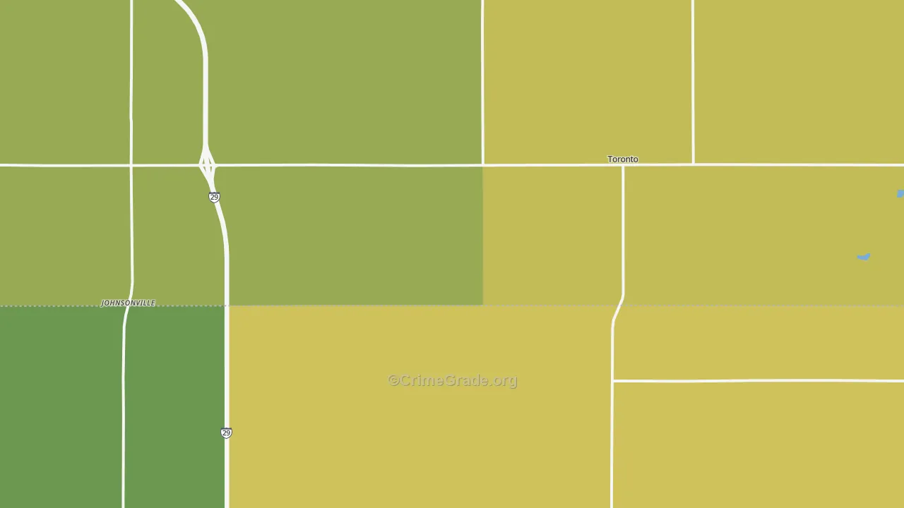 Toronto, SD Map of Vehicle Theft Rates
