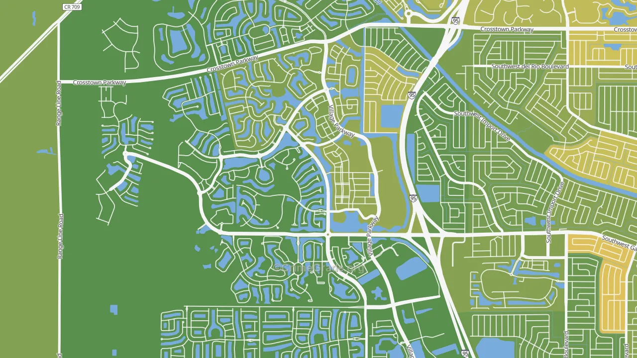 Tradition, Port St. Lucie, FL Map of Vehicle Theft Rates
