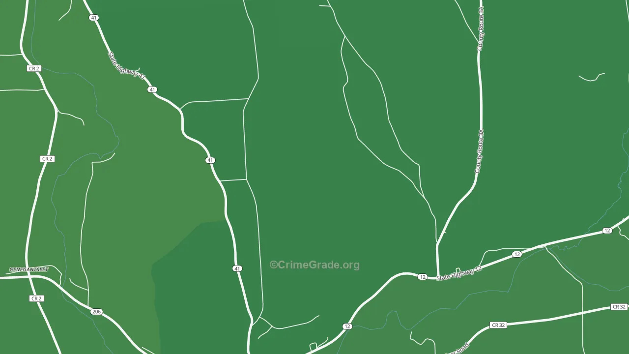 Triangle, NY Map of Vehicle Theft Rates