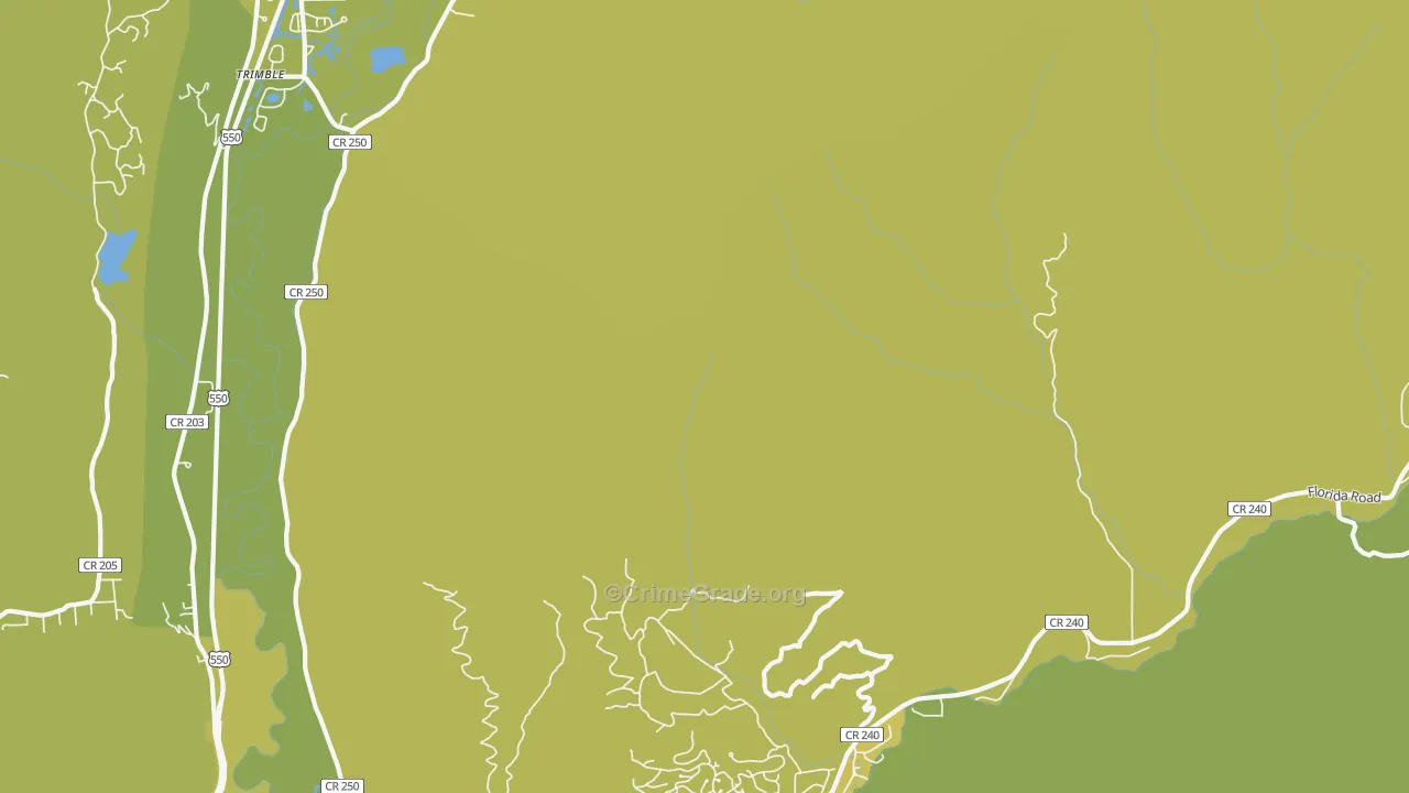 Trimble, CO Map of Vehicle Theft Rates