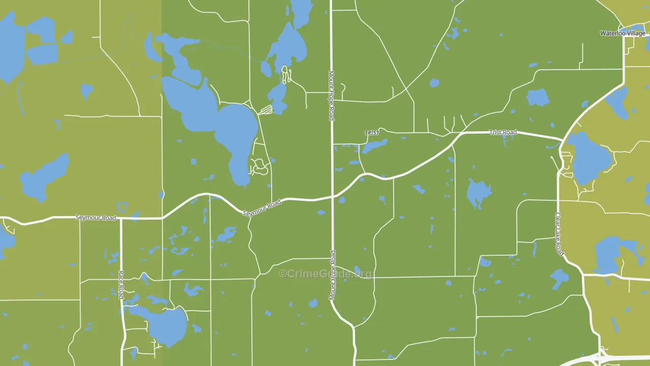Trist, MI Map of Vehicle Theft Rates