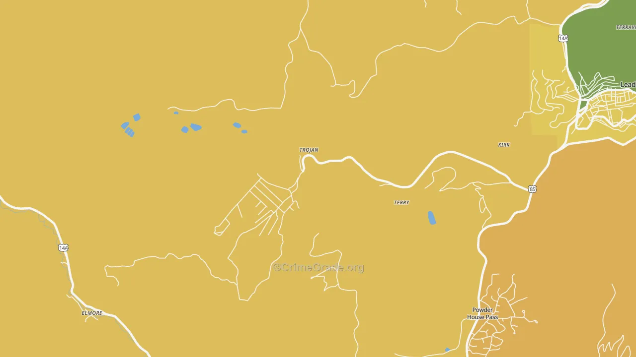 Trojan, SD Map of Vehicle Theft Rates