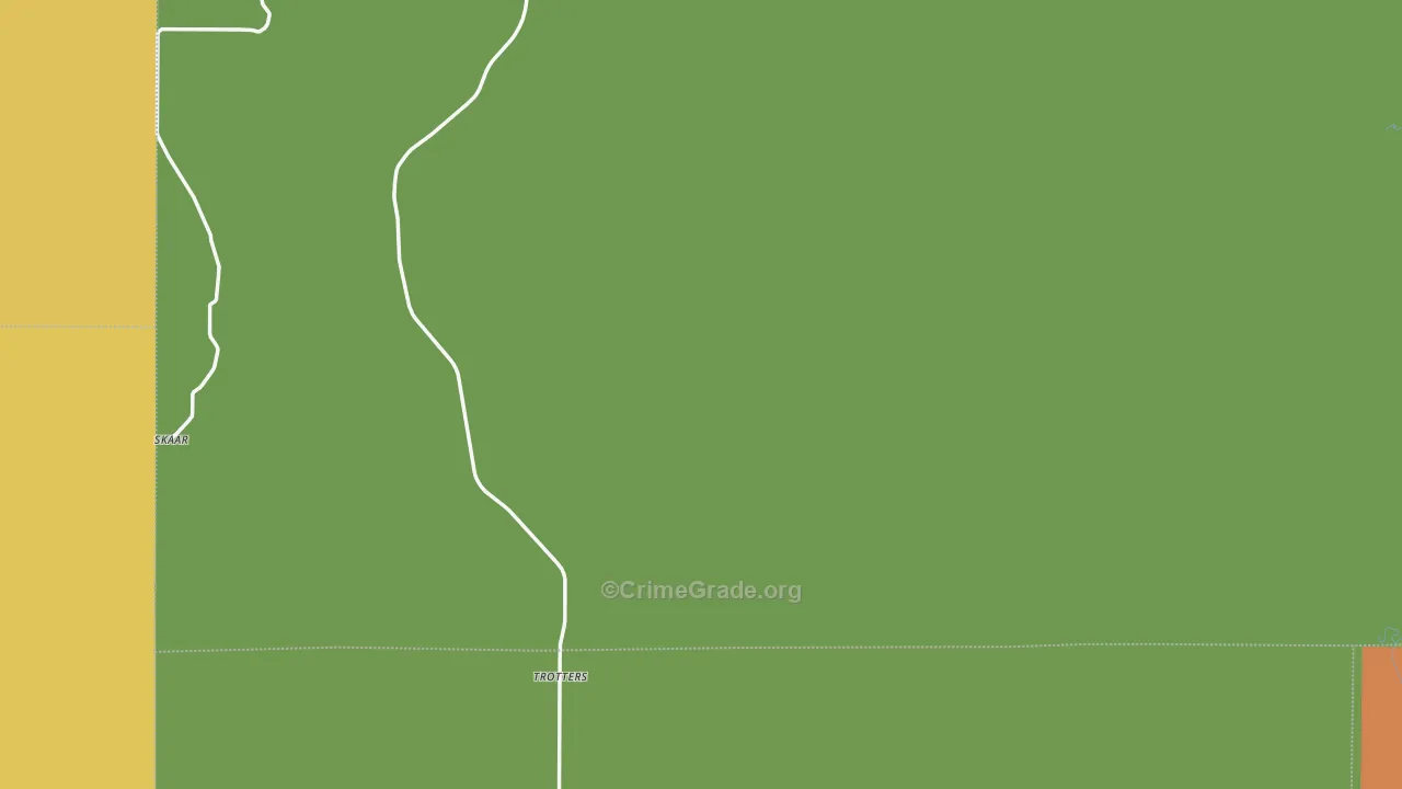 Trotters, ND Map of Vehicle Theft Rates